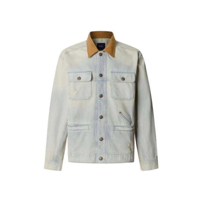 Mixtas Jackets Relaxed Fit Denim Jacket for Men | Ripped Wash Casual Denim Jacket